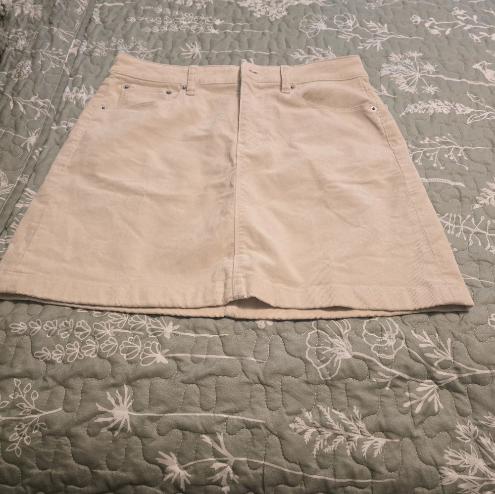 NWOT J. Crew Beige Mini Skirt